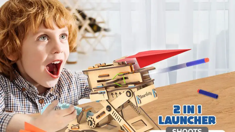 Smartivity 2in1 Hydraulic Aeroplane & Dart Launcher Toy for Kids