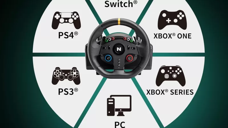 Gaming Racing Wheel and Pedals